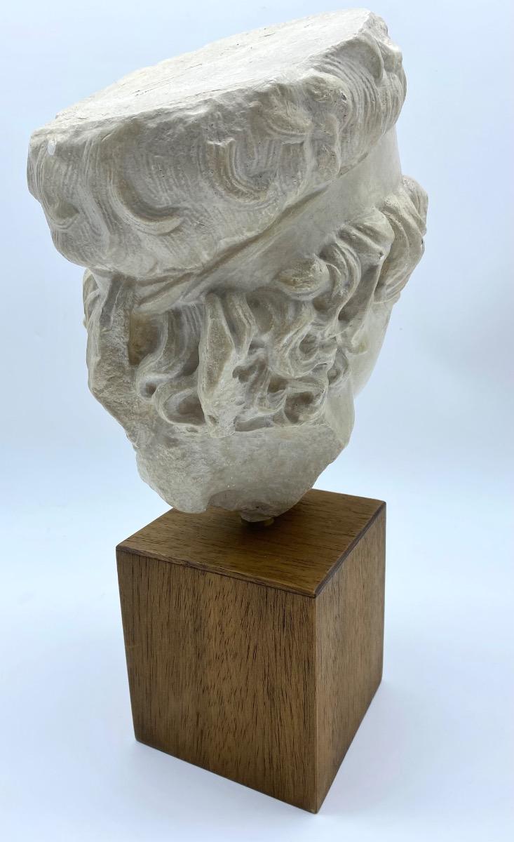 France plaster marble Roman head after Greek original Diadumenos 