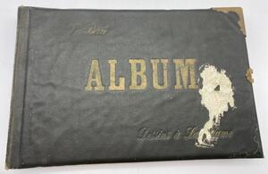 Antique collection of 22 ink animalier drawings in an album 