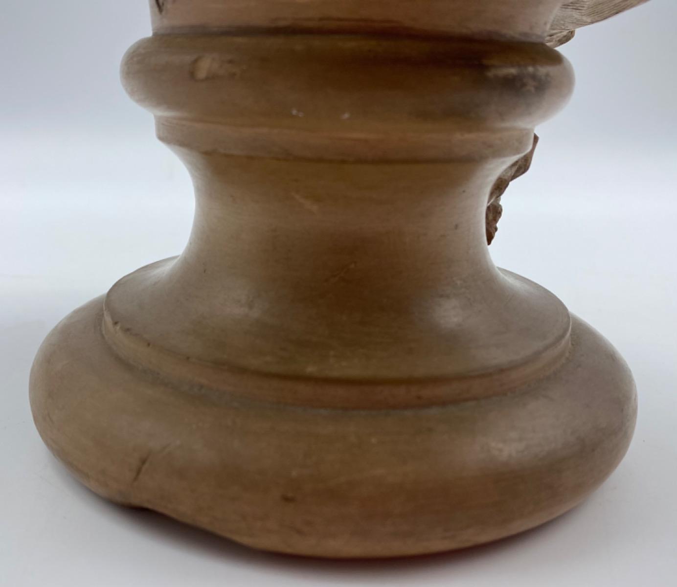 France XIX century Charles Octave Lévy (1820-1899) antique terracotta female bust. 