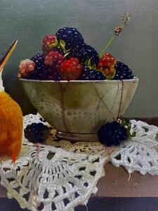 Gabriel Gressie modern art oil painting kingfisher 