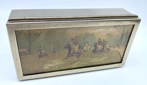 George Wright Art Deco painted polo box 
