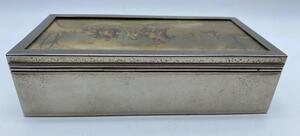 George Wright Art Deco painted polo box 