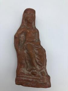Grand Tour antique terracotta statue of Demeter 