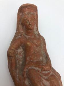 Grand Tour antique terracotta statue of Demeter 