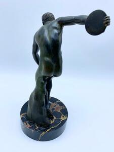 Grand Tour bronze Discobolus statue 