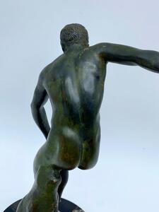 Grand Tour bronze Discobolus statue 