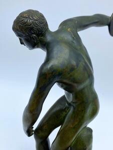 Grand Tour bronze Discobolus statue 