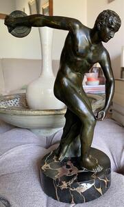 Grand Tour bronze Discobolus statue 