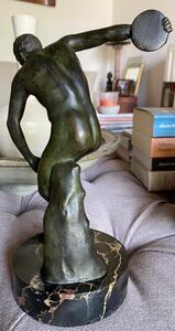 Grand Tour bronze Discobolus statue 