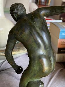 Grand Tour bronze Discobolus statue 