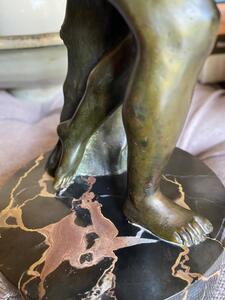 Grand Tour bronze Discobolus statue 