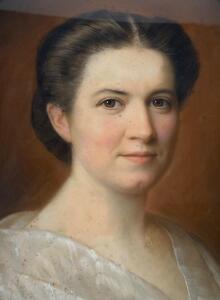 Heinrich Siebert sr 1866 rare pair of pastel portrait paintings 