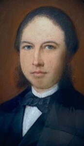 Heinrich Siebert sr 1866 rare pair of pastel portrait paintings 