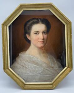 Heinrich Siebert sr 1866 rare pair of pastel portrait paintings 