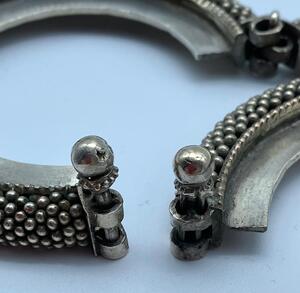 Rajasthan near pair of ‘gajre’ silver bracelets 