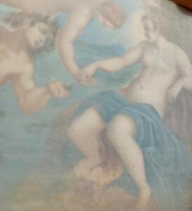 Antique miniature painting after Tintoretto by Pimpinelli 