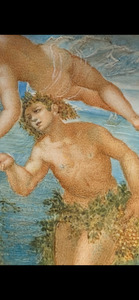 Antique miniature painting after Tintoretto by Pimpinelli 