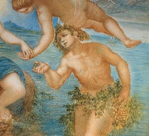 Antique miniature painting after Tintoretto by Pimpinelli 