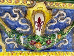 Zulimo Aretini antique majolica Renaissance style casket 