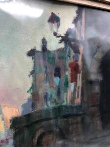 Villefranche s. Mer 1919 gouache Jules van de Leene 