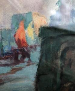 Villefranche s. Mer 1919 gouache Jules van de Leene 