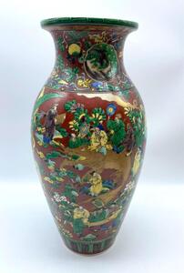 Japanese Kutani Aoki Mokubei vase 