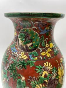 Japanese Kutani Aoki Mokubei vase 