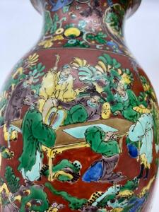 Japanese Kutani Aoki Mokubei vase 