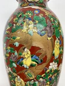 Japanese Kutani Aoki Mokubei vase 