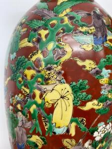 Japanese Kutani Aoki Mokubei vase 