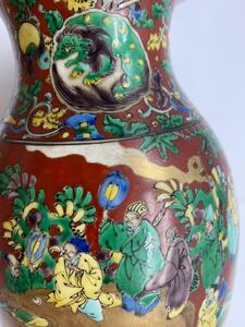 Japanese Kutani Aoki Mokubei vase 