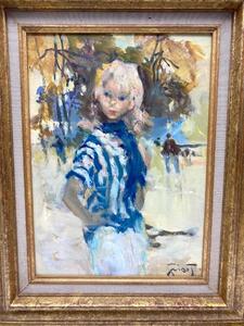 Pierre Grisot Parisienne portrait painting 