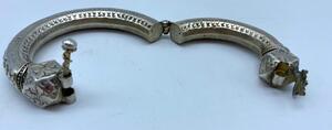 Antique silver ethnic bracket Egypt