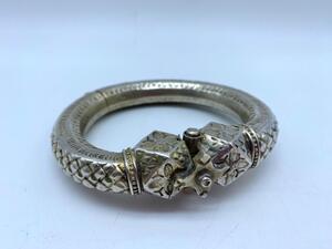 Antique silver ethnic bracket Egypt