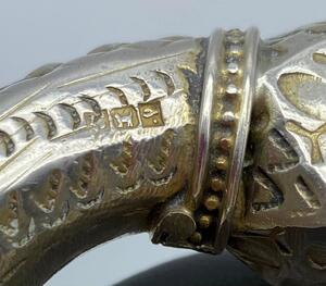 Antique silver ethnic bracket Egypt