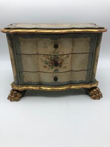 Rare antique Venetian miniature dresser on clawfeet 