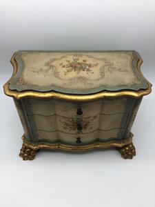 Rare antique Venetian miniature dresser on clawfeet 