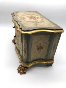 Rare antique Venetian miniature dresser on clawfeet 
