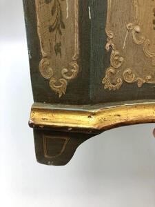 Rare antique Venetian miniature dresser on clawfeet 