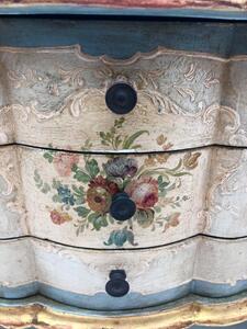 Rare antique Venetian miniature dresser on clawfeet 