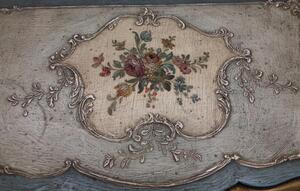 Rare antique Venetian miniature dresser on clawfeet 
