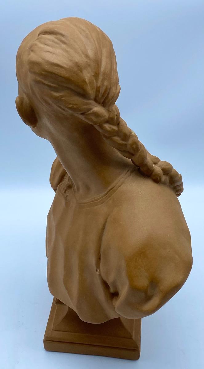 Sculpture bust Musée du Louvre Le Chinois plaster terracotta Jean-Baptiste Carpeaux 1872