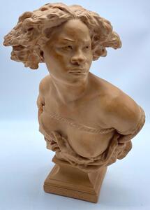 Pourquoi naître esclave 1868 sculpture bust Musée du Louvre 