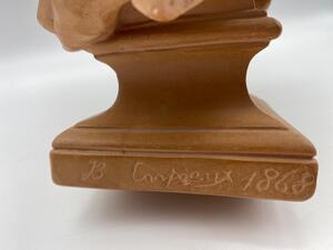 Pourquoi naître esclave 1868 sculpture bust Musée du Louvre 