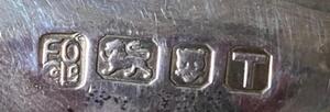 Sterling silver altar chalice by Frederick Osborne from London 1954