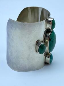 Native American silver turquoise cuff bracelet 