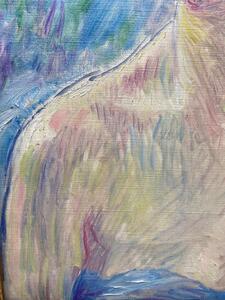 William Malherbe Impressionist female portrait painting 