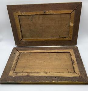 Alfred Dumont pair of maritime oil paintings 