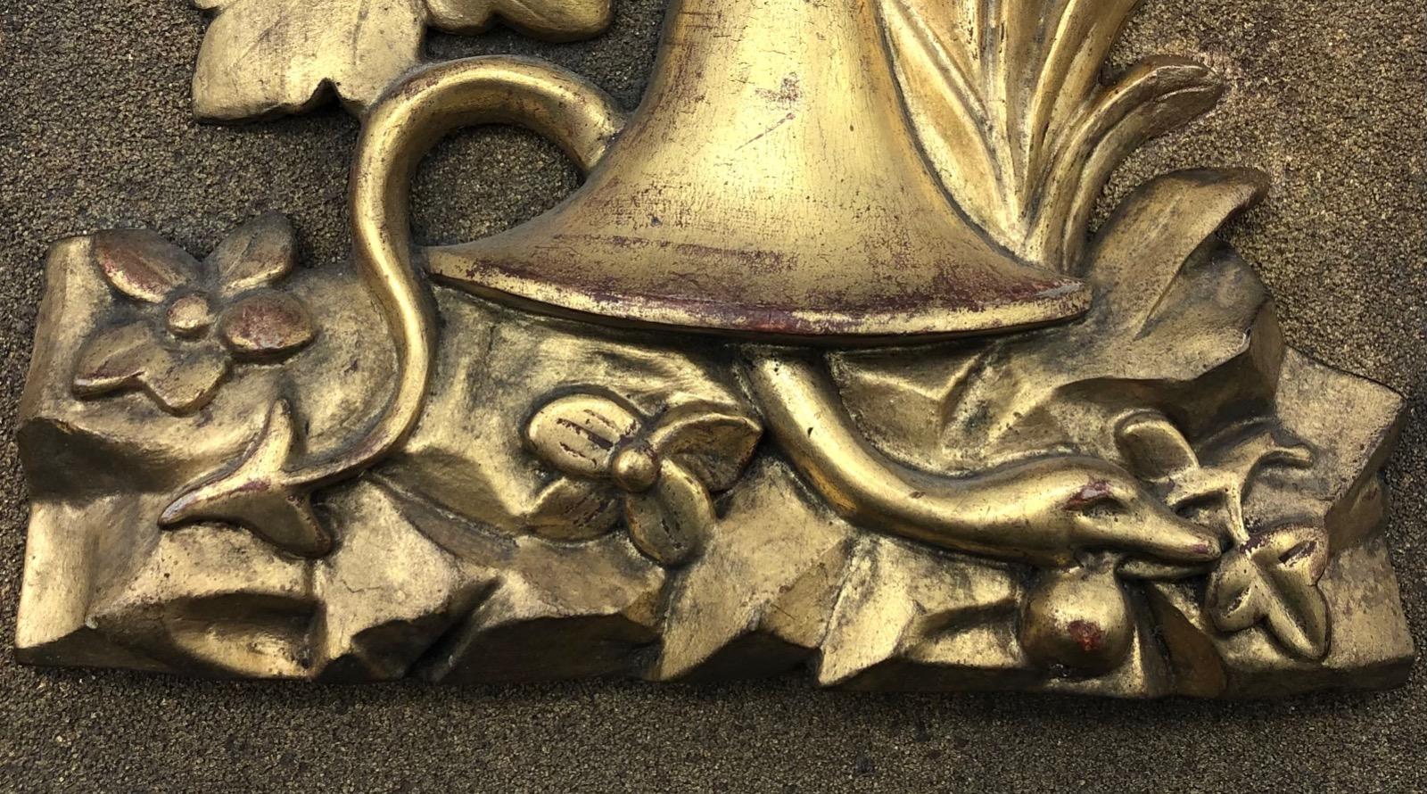 XIX French antique religious tabernacle door 