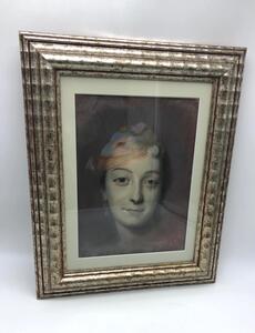 Antique Pastel portrait of Marie Fel 